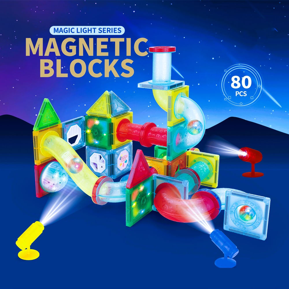 Bloques magnéticos 80 piezas