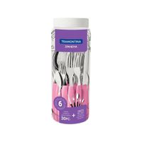 Juego de Cubiertos Tramontina Ipanema Rosado - 30 Piezas Elegantes