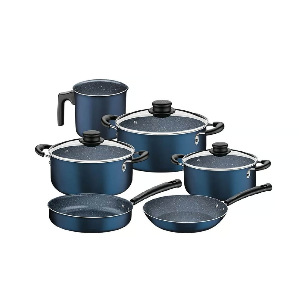 Set Juego de Ollas de Cocina Tramontina Paris Granito 9 Piezas