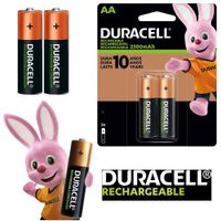 Pilas AA Recargables DURACELL 2500mAh Blister x 2 Unidades Baterias