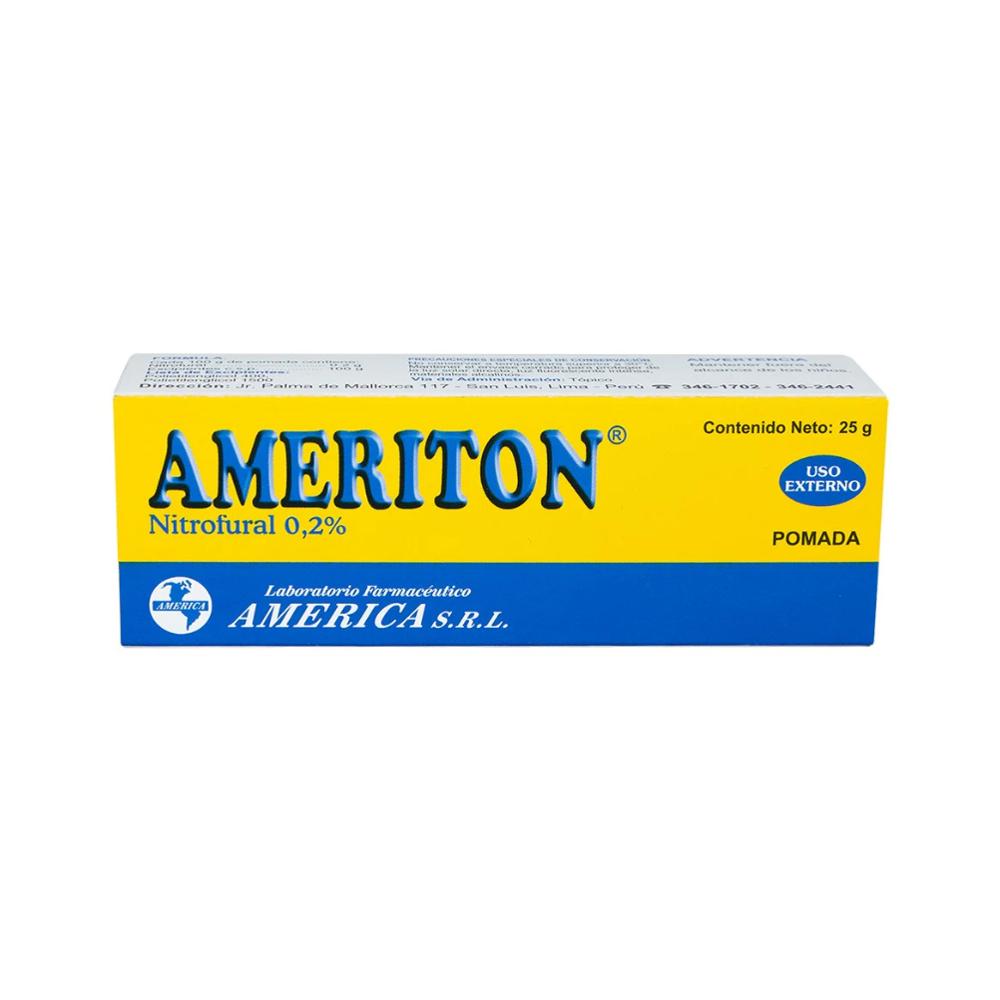Ameriton Pomada (Nitrofural 0,2%) de 25 gr