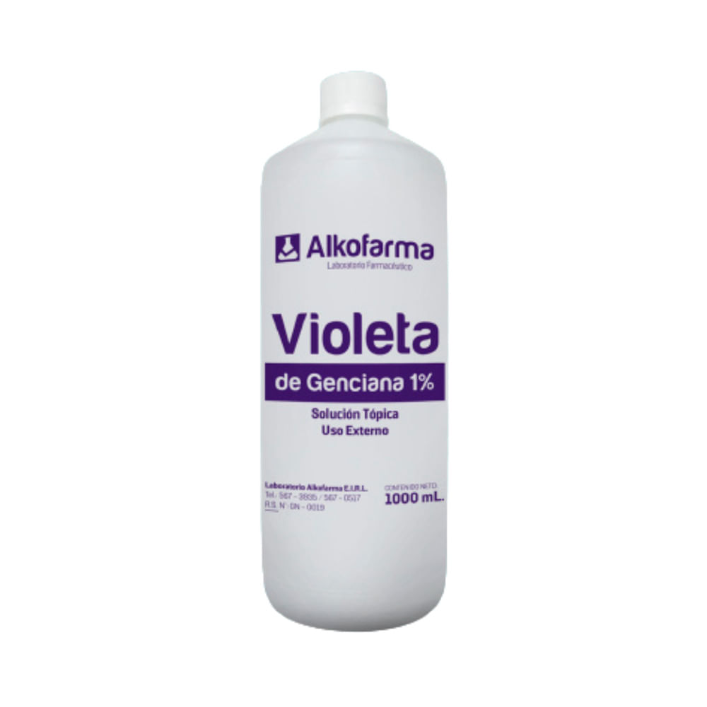 Violeta de Genciana de 1% de 1000 ml Alkofarma