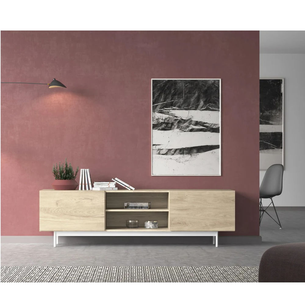 Mueble de TV Moderno Rafael Duna 2 Puertas R&R MUEBLES