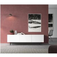 Mueble de TV Moderno Kate Marrón/Blanco 3 Puertas R&R MUEBLES