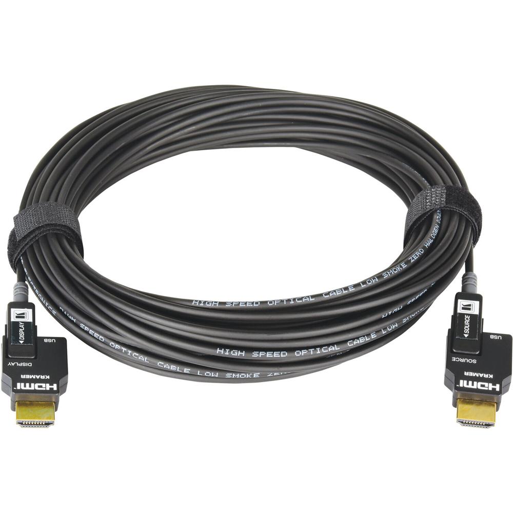 Kramer CLS-AOCH/60 Cable Óptico Activo HDMI con Conectores HDMI Desmontables (98') - Resolución 4K a