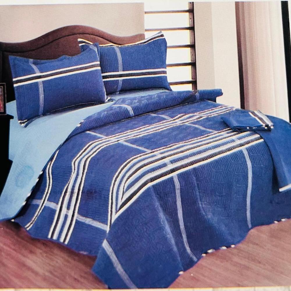 Set de Cubrecama 1.5pz Mingjia 100% Algodón de 4 piezas AZ - 1