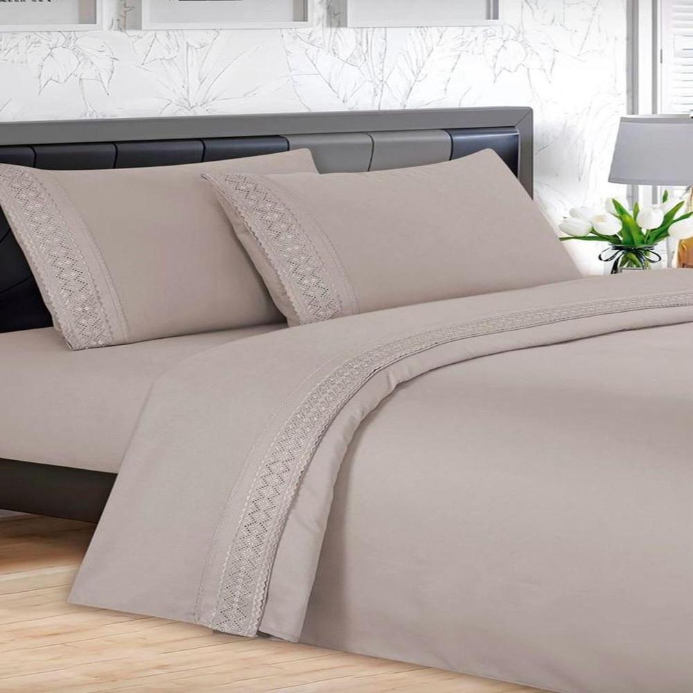 Set de Sabanas Queen Casatex 100% algodón de 4 Piezas B - 1