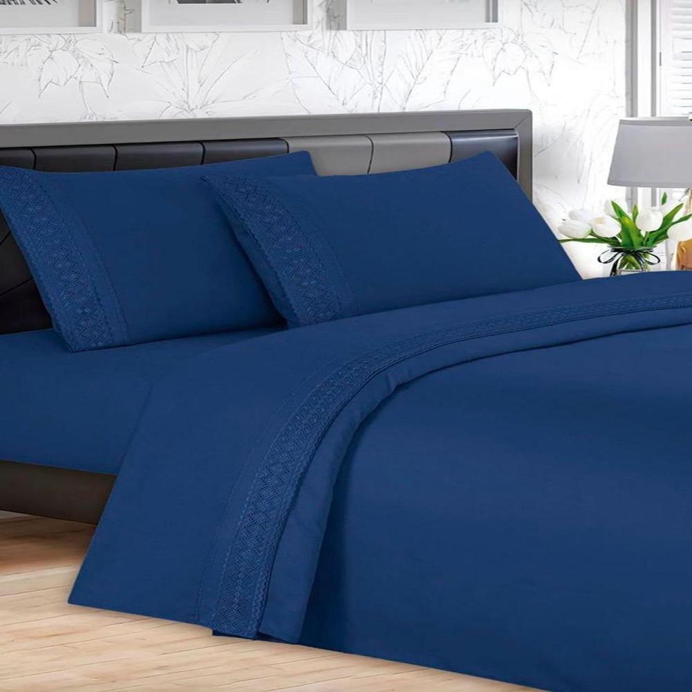 Set de Sabanas King Casatex 100% algodón de 6 Piezas AZ - 1