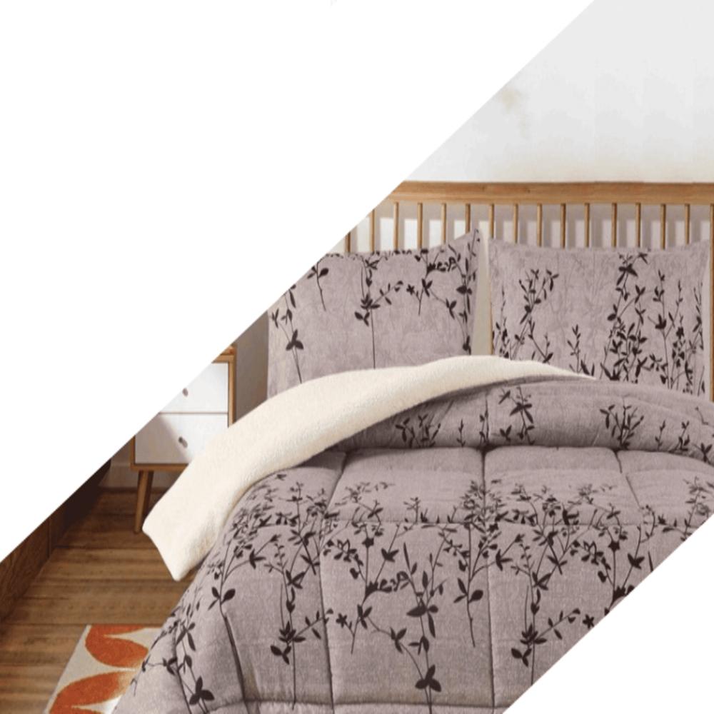 Set de Edredon 2pz Piel c/ Carnero Venezia 100% calidad de 5 Piezas V - 1