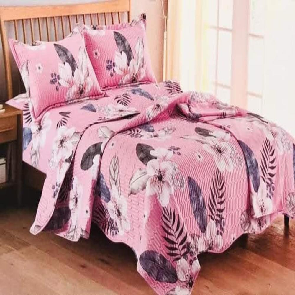 Set de Cubrecama QUEEN Mingjia 100% Algodón de 5 Piezas R - 1