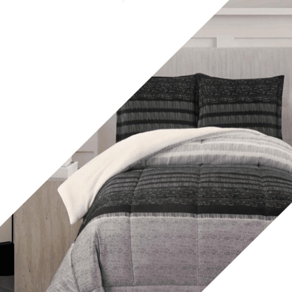 Set de Edredon 2pz Piel c/ Carnero Venezia 100% calidad de 5 Piezas G - 1