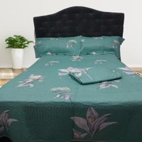 Set de Cubrecama QUEEN Mingjia 100% Algodón de 5 Piezas VE - 1