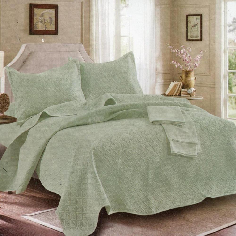 Set de Cubrecama King Mingjia 100% Algodón de 5 Piezas V-1