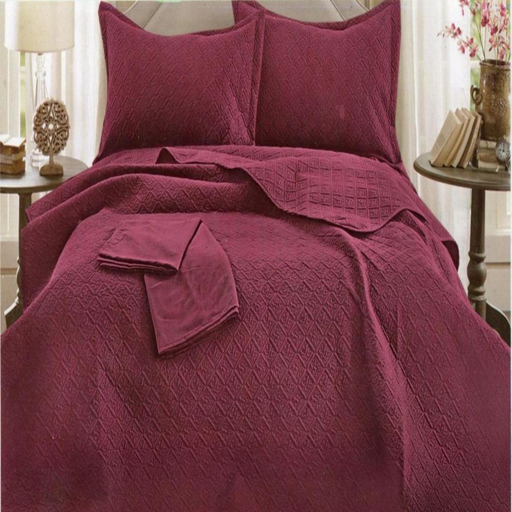 Set de Cubrecama King Mingjia 100% Algodón de 5 Piezas RO-1