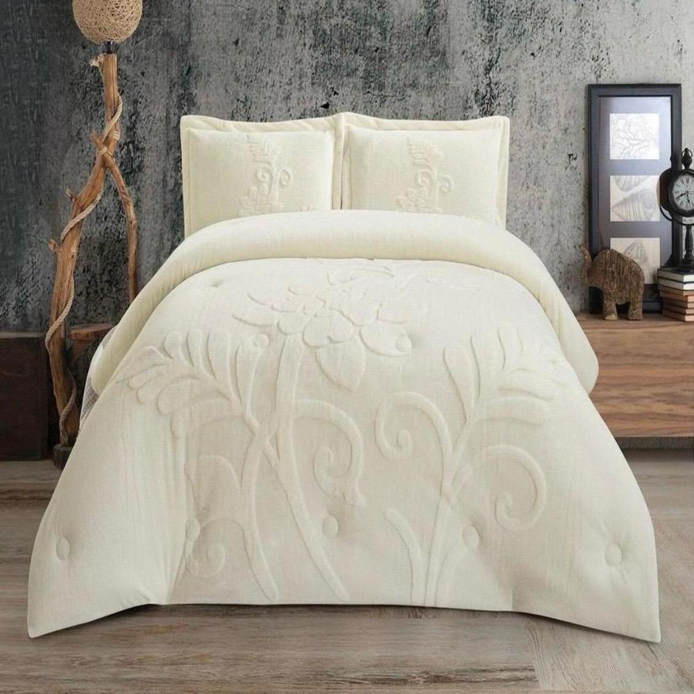 Set de Edredon King Piel Conejo c/ Piel de Angel Venezia 100% Algodón de 5 Piezas B - 1