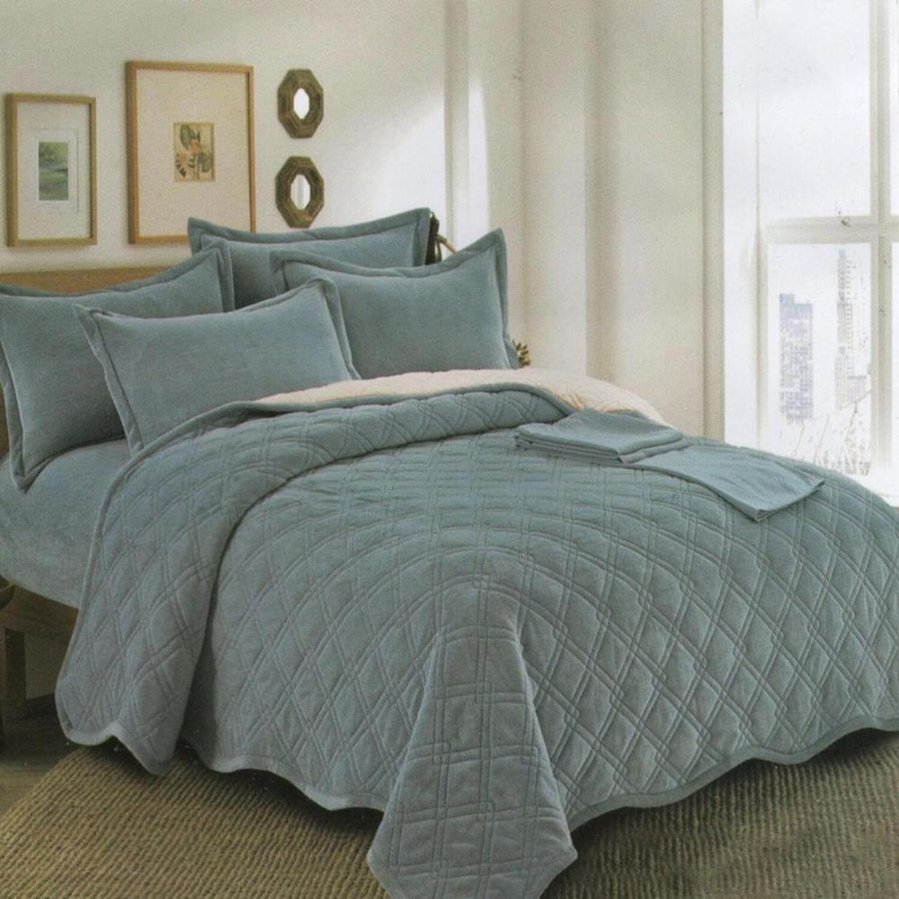 Set de Cubrecama 2Pz Piel c/ Carnero  Mingjia 100% Algodón de 5 Piezas AZ - 1