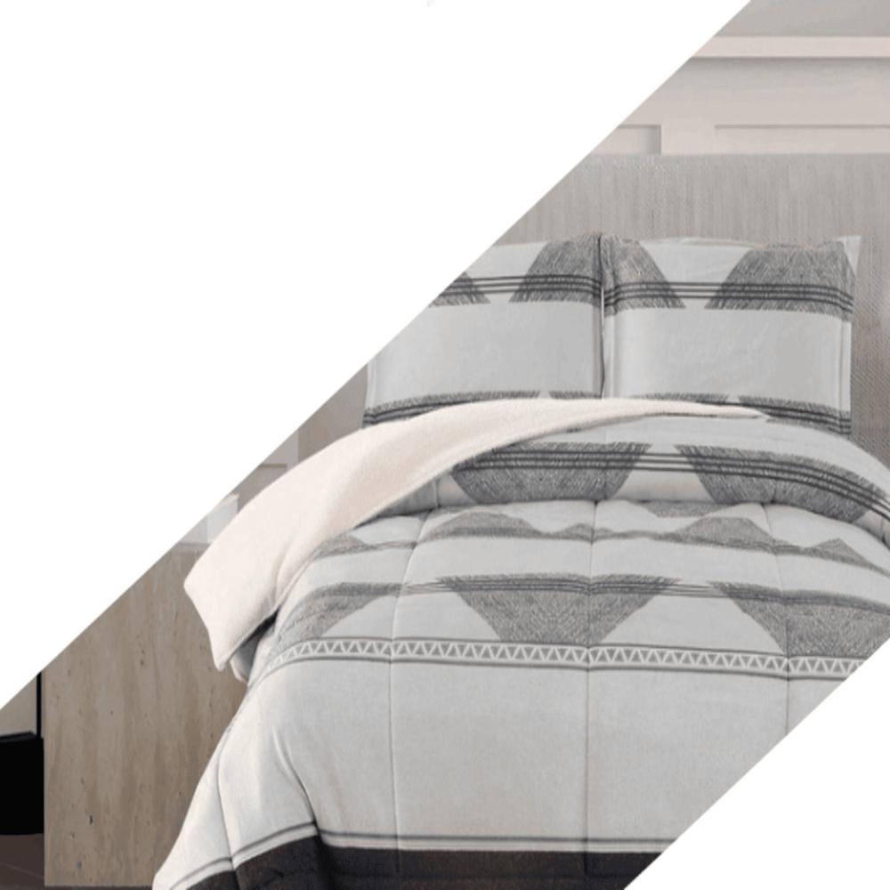 Set de Edredon 2pz Piel c/ Carnero Venezia 100% calidad de 5 Piezas G - 1