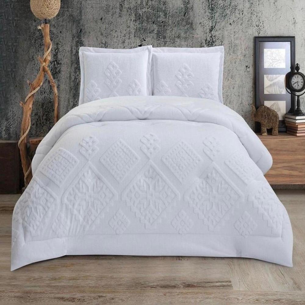 Set de Edredon Queen Piel Conejo c/ Piel de Angel Venezia 100% Algodón de 5 Piezas CL - 1