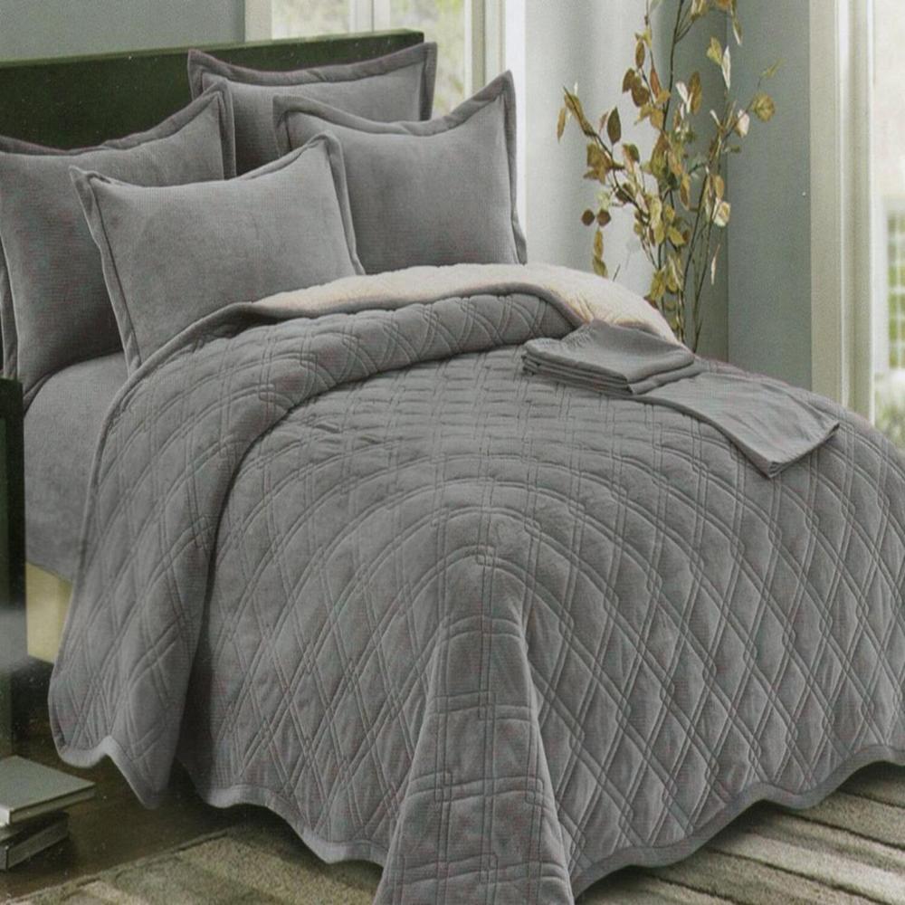 Set de Cubrecama 2Pz Piel c/ Carnero Mingjia 100% Algodón de 5 Piezas G - 1