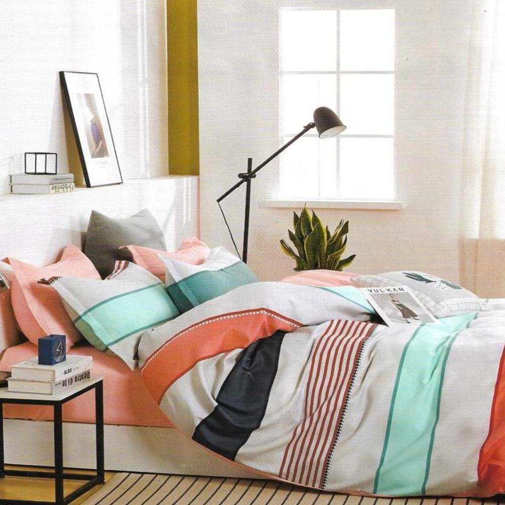 Set de Edredon 1.5 pz Tela c/ Carnero Venezia 100% Algodón de 5 Piezas MC - 1