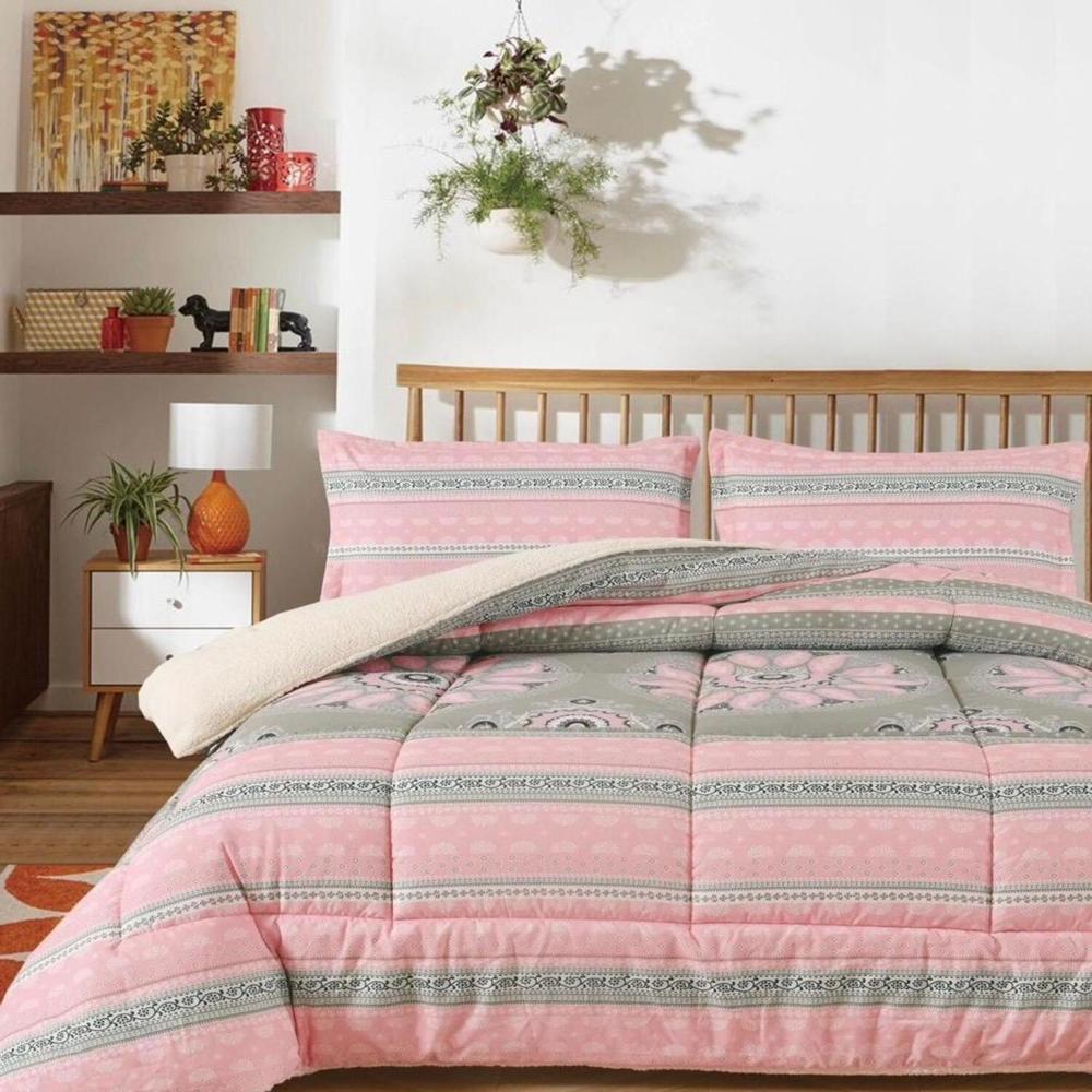 Set de Edredon KING Tela con Carnero Venezia 100% Calidad de 5 Piezas R - 1