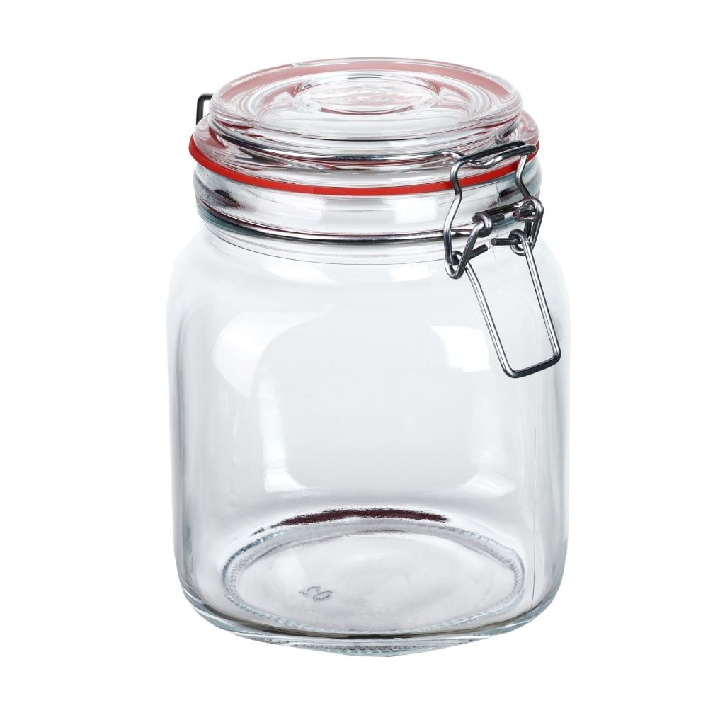 Frasco de Vidrio Hermético 1000ml Orange