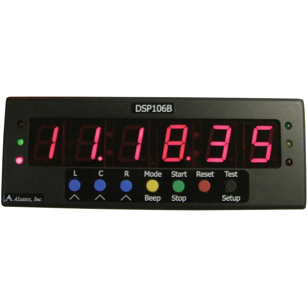 Alzatex DSP106B6 Pantalla LED de 6 Dígitos con Dígitos Sólidos de 1"" de Altura (Negro)