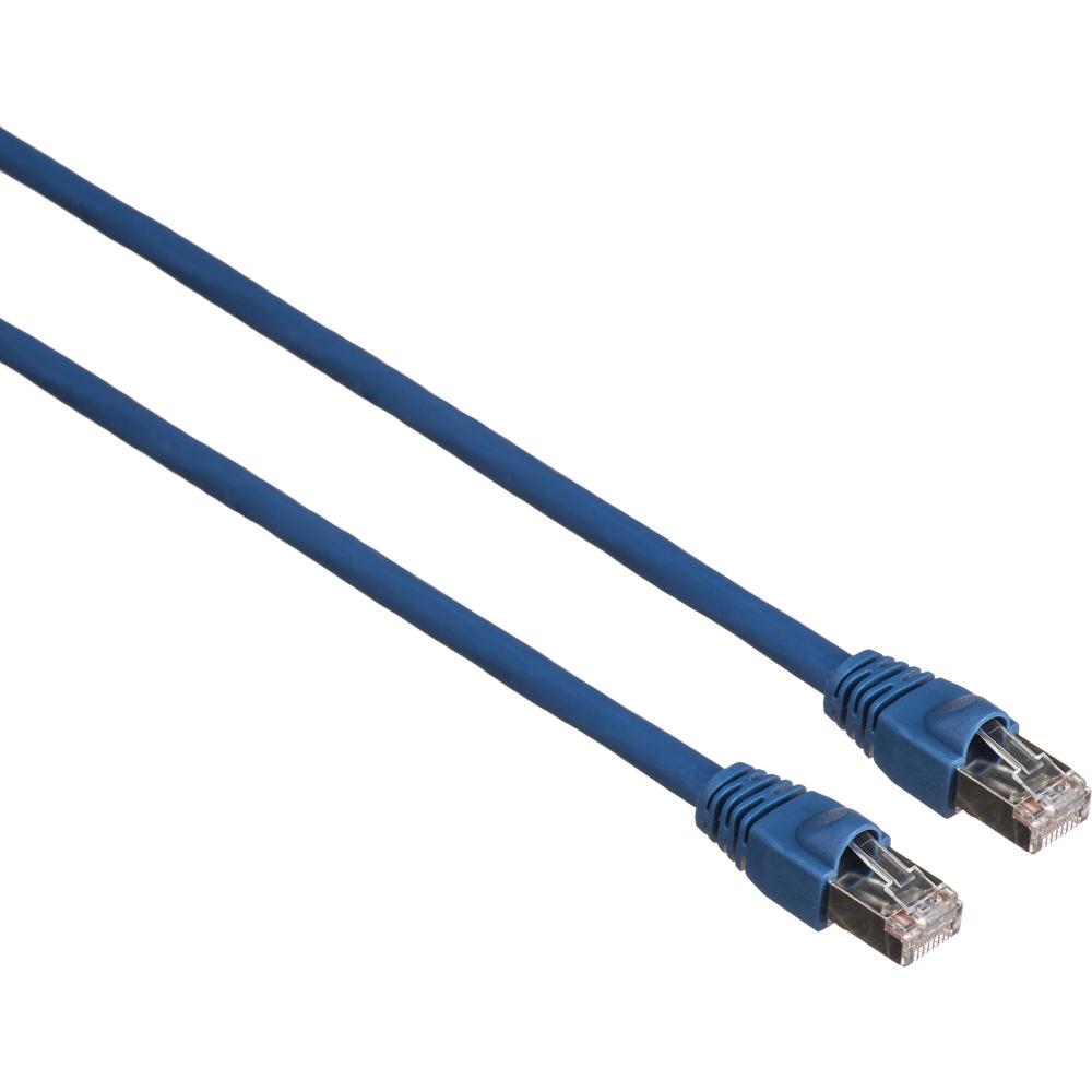 Cable de Parcheado Blindado CAT6a de 25' (Acabado Azul) - Conectores RJ45 Baquelita, Velocidad de Tr