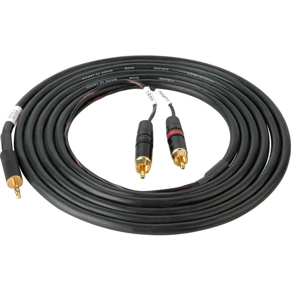 Cable Sescom de 10' 3.5mm Mini Estéreo Macho a Doble RCA Macho