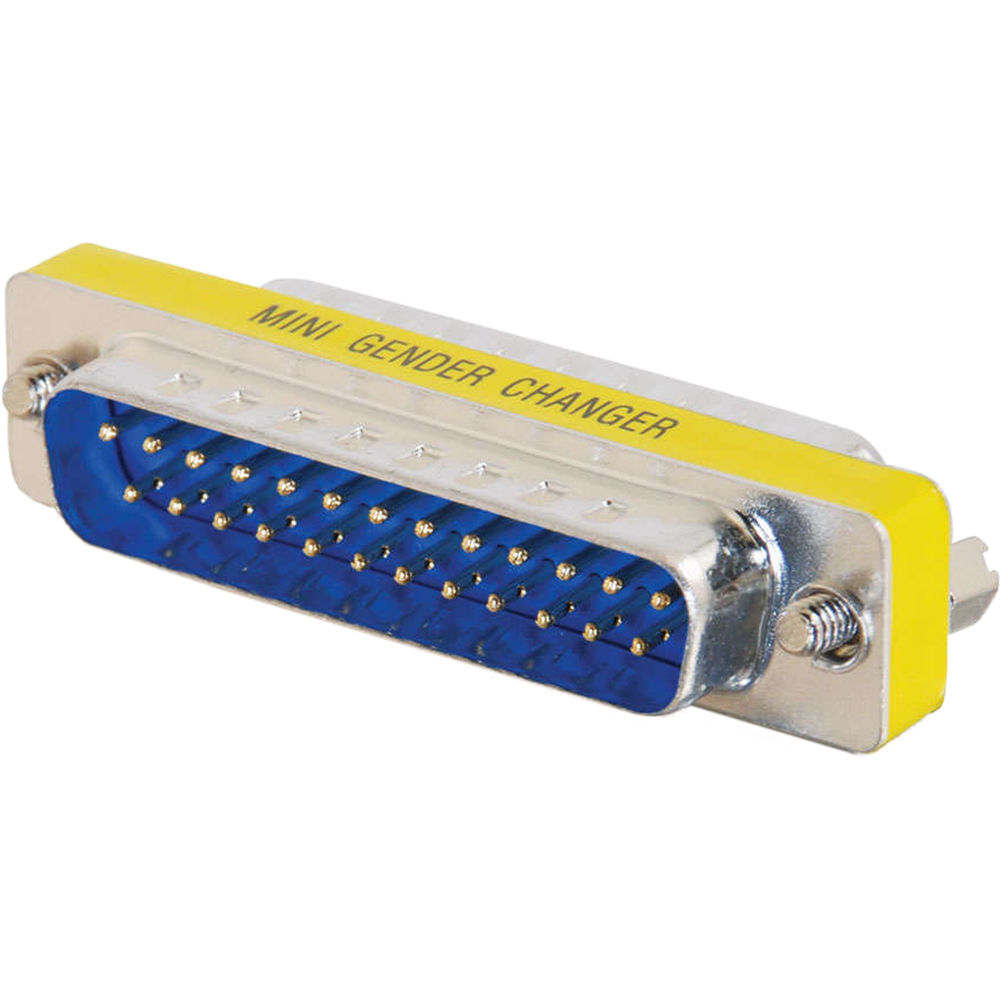 Cambiador de Género Mini DB25 M/M C2G - Ahorra Espacio y Evita Interferencias
