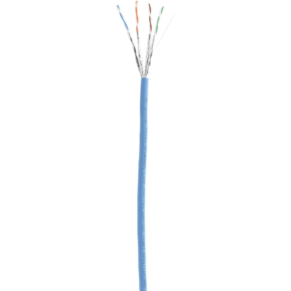Kramer BC-UNIKAT Cable de Video y LAN Cat 6a U/FTP de 4 Pares 23 AWG (1000', Azul) - Cobre Recocido,