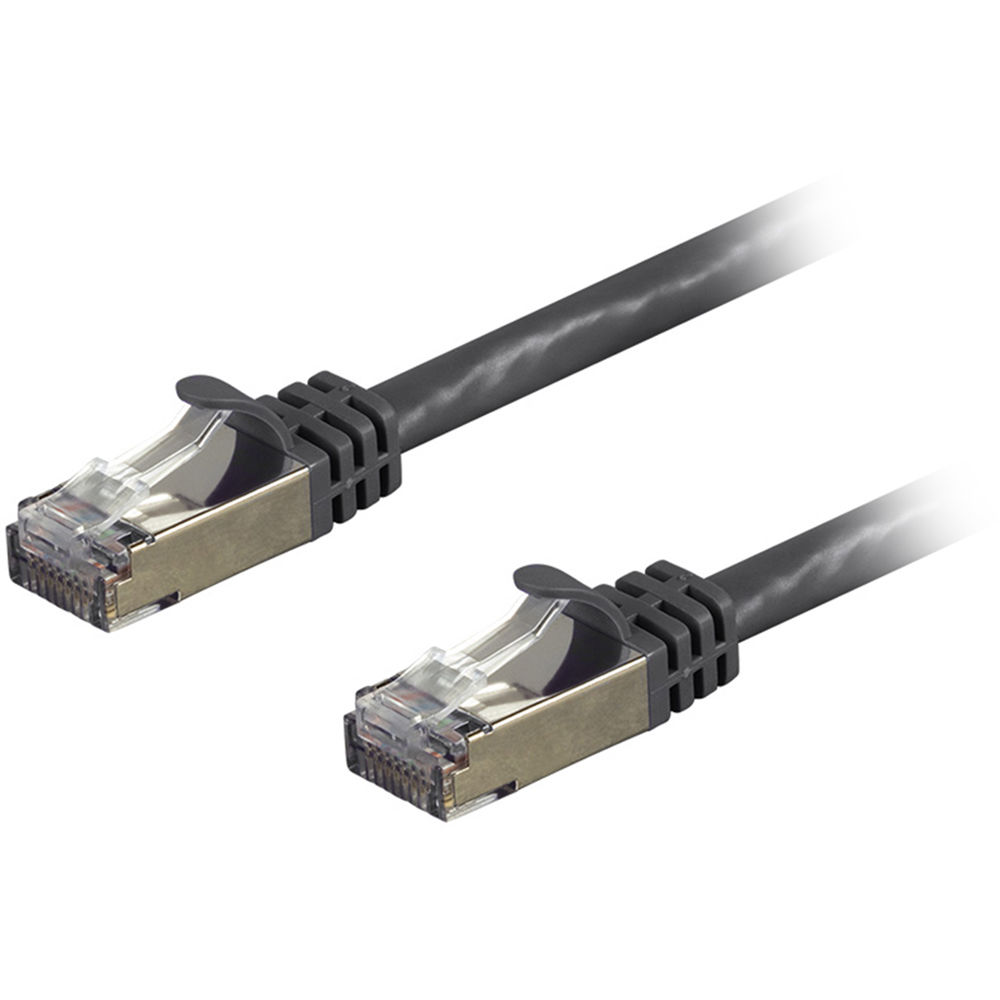 Monoprice Entegrade Cat 7 S/FTP Cable Ethernet Doble Apantallado (5', Negro) - Soporta 10-Gigabit, 6