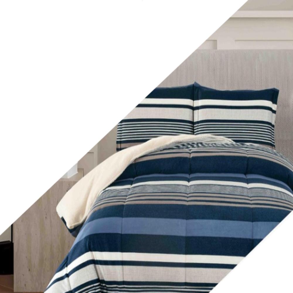 Set de Edredon 2pz Piel c/ Carnero Venezia 100% calidad de 5 Piezas MC - 1