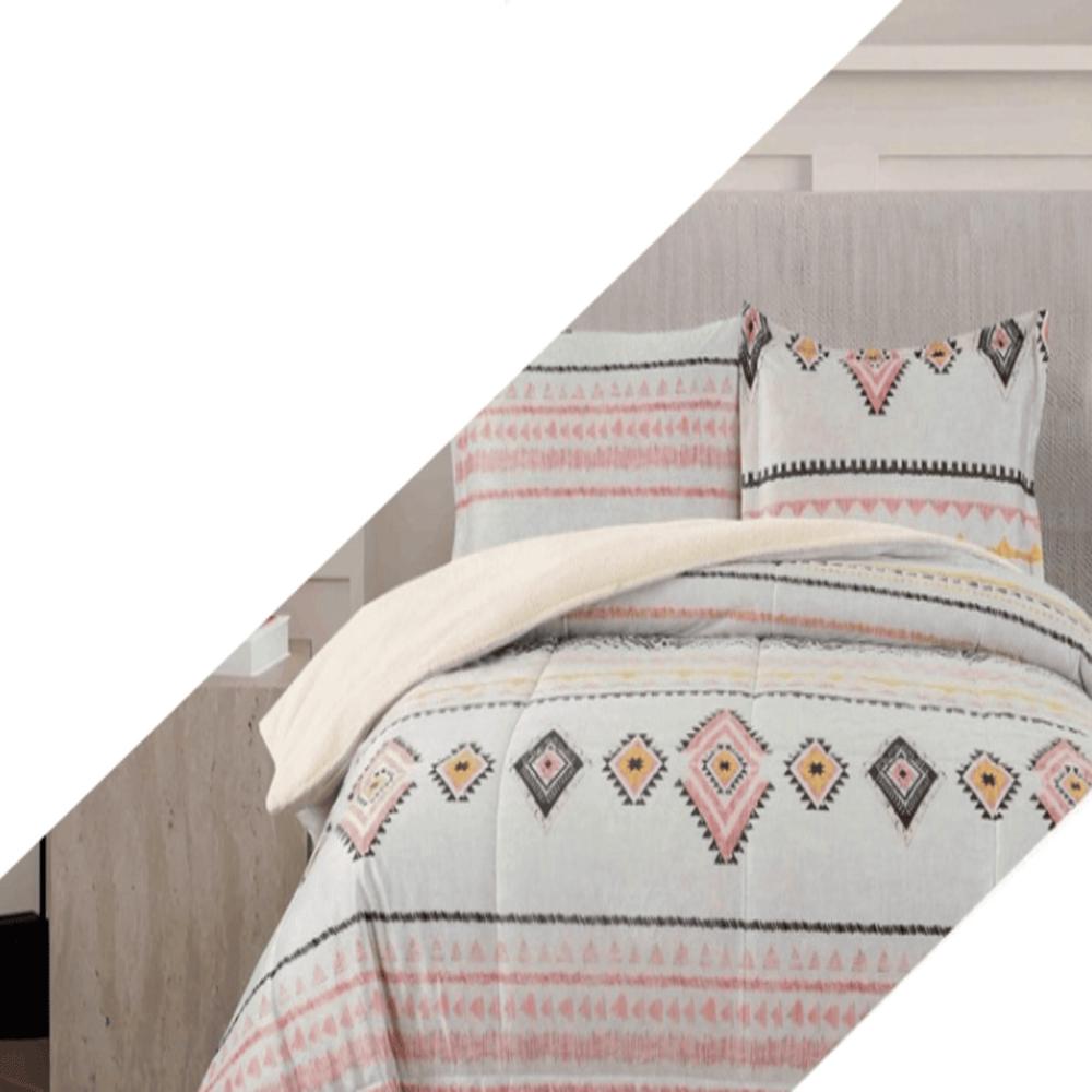 Set de Edredon 2pz Piel c/ Carnero Venezia 100% calidad de 5 Piezas MC - 1