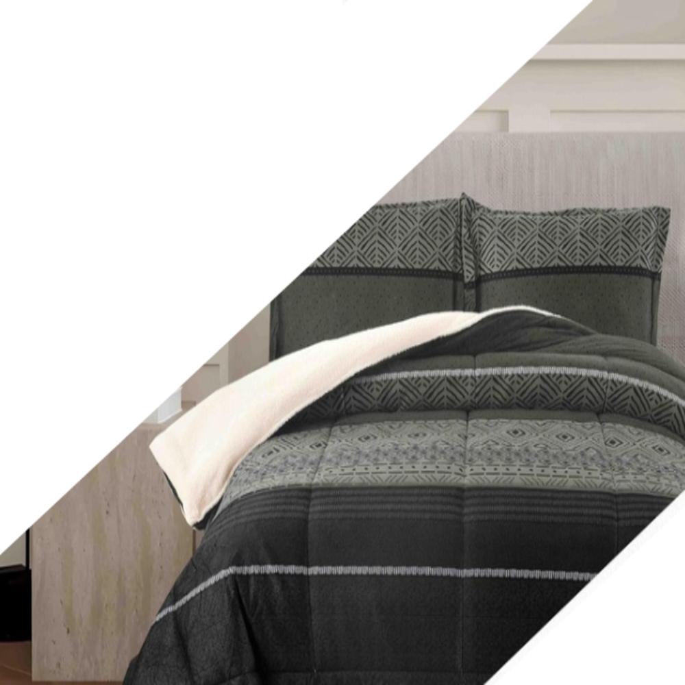 Set de Edredon 2pz Piel c/ Carnero Venezia 100% calidad de 5 Piezas N - 1