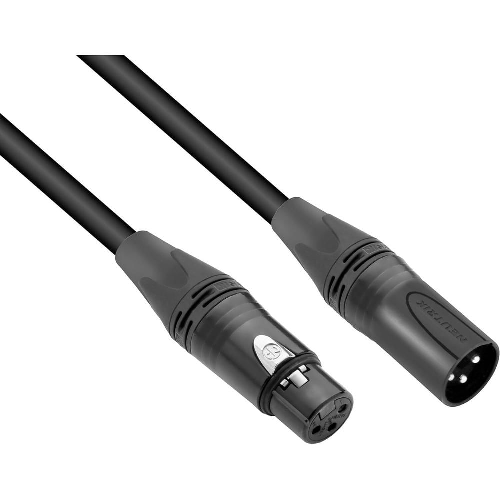 Kopul Studio Elite 4000 Series Cable de Micrófono Neutrik XLR M a XLR F (15', Negro) - Ideal para Es