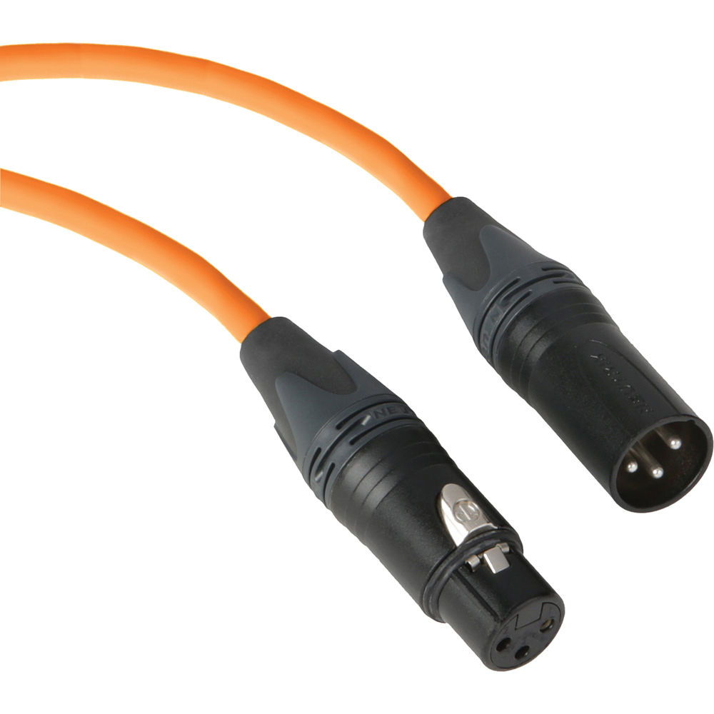 Kopul Premium Performance 3000 Series Cable de Micrófono Neutrik XLR Macho a XLR Hembra (15', Naranj