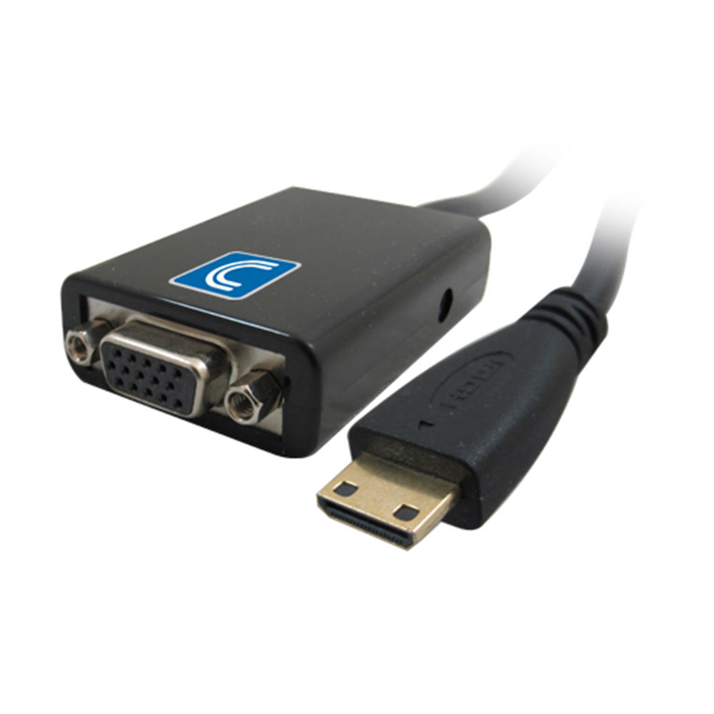 Convertidor Completo de HDMI Tipo C a VGA con Salida de Audio - Soporta Resolución hasta 1920 x 1200