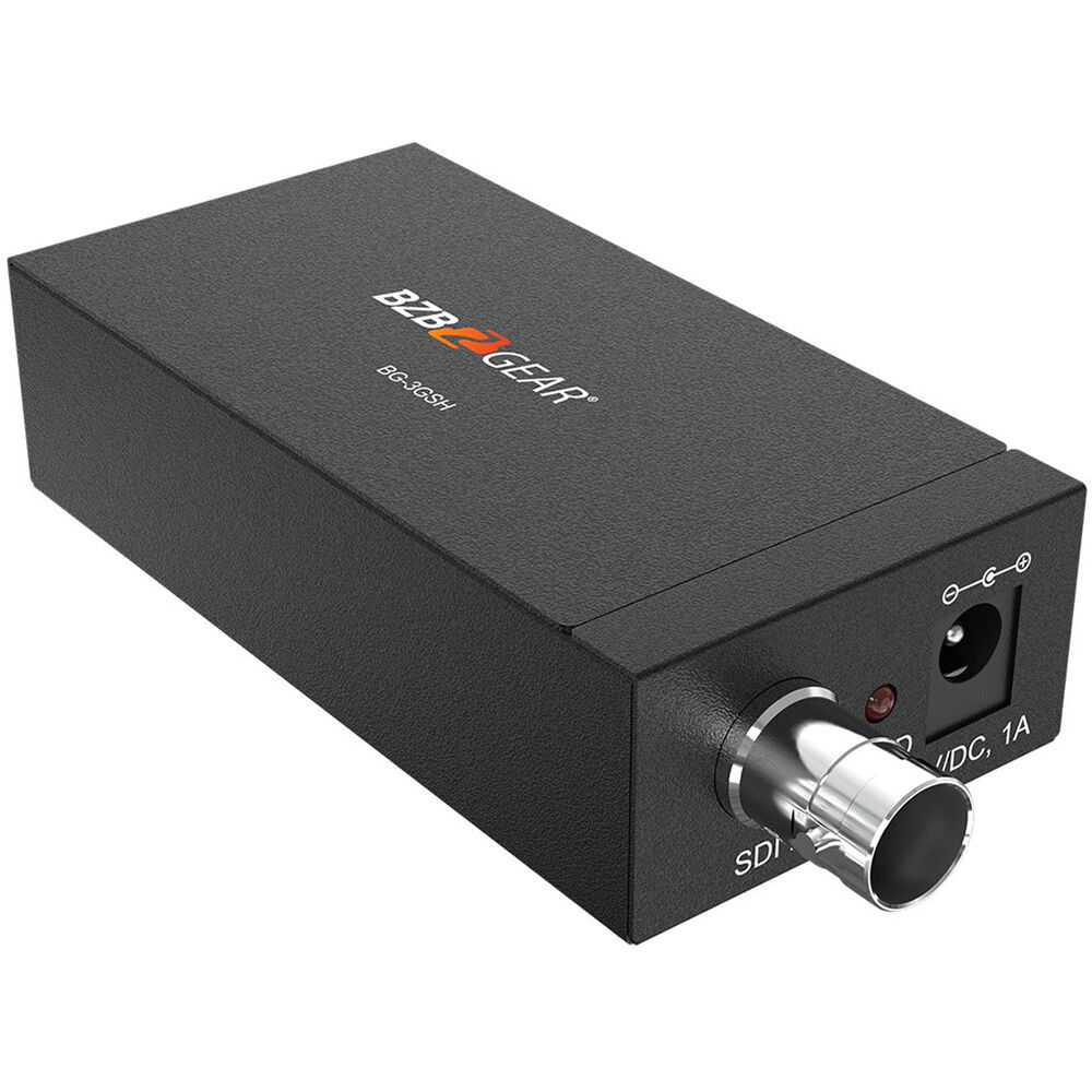 Convertidor BZBGEAR 3G-SDI a HDMI - Entrada SD/HD/3G-SDI, Salida HDMI Tipo A, Soporta 1080p60, Ecual