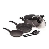 JUEGO BATERIA COCINA X6 PARIS + JGO UT.X3 ROJO- TRAMONTINA- 75286018