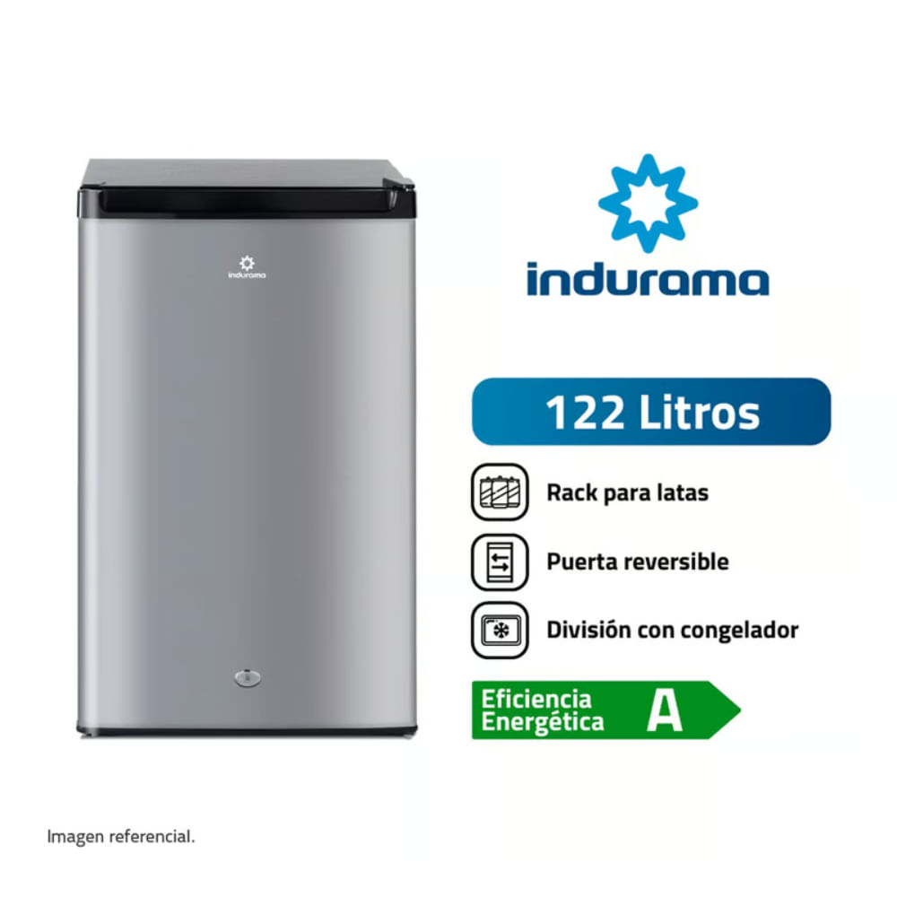 FRIGOBAR INDURAMA 122 LITROS CROMA RI-159CR