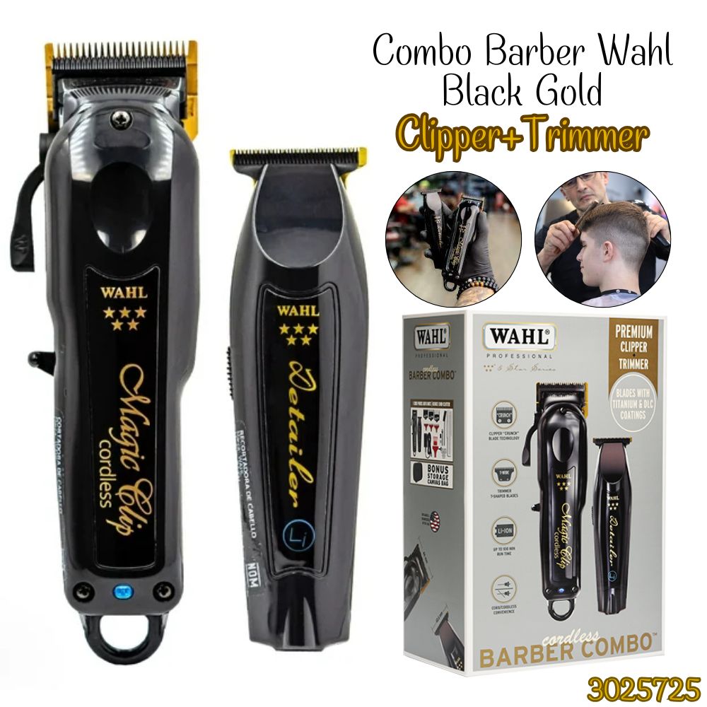 Combo Wahl Barber Black-3025725
