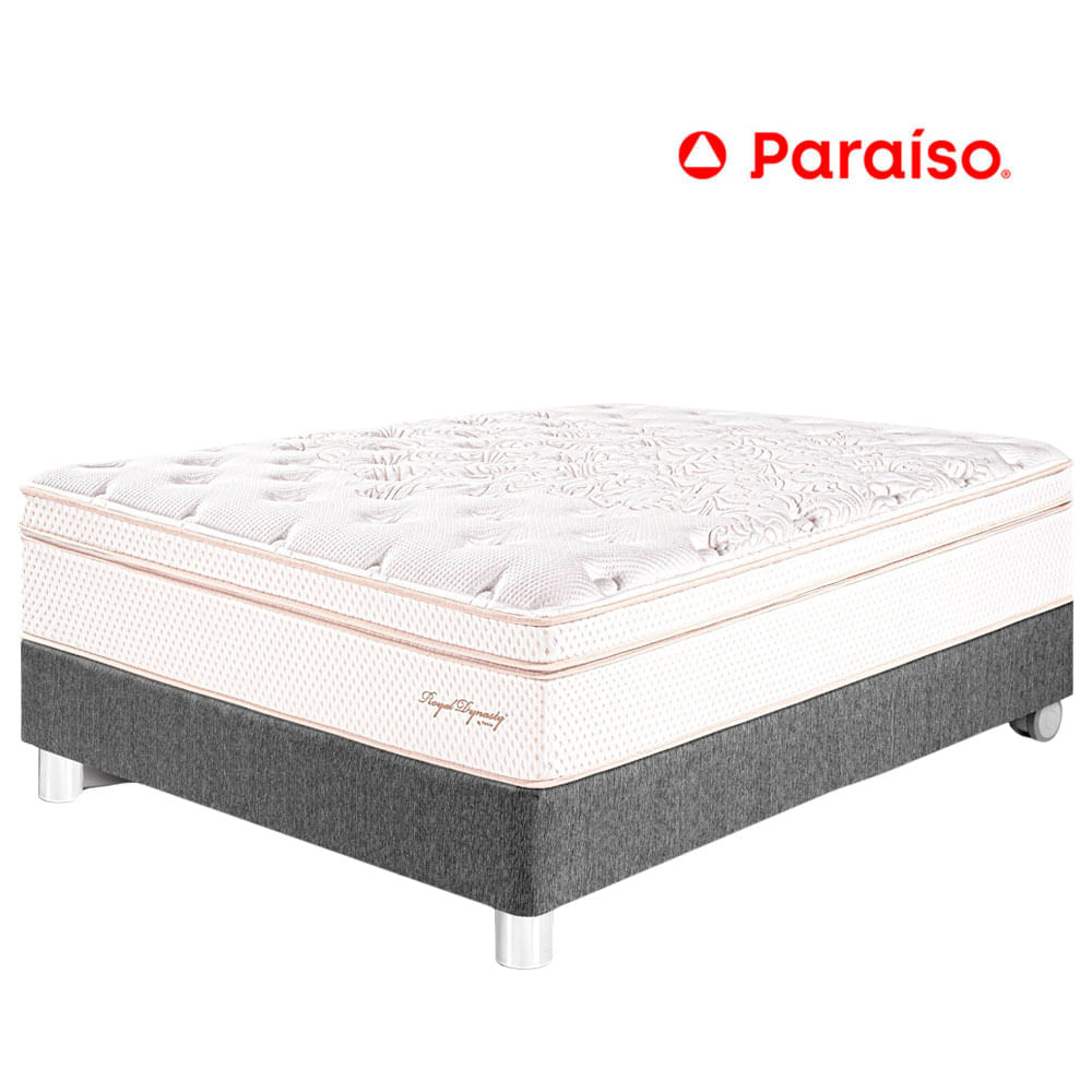 Cama PARAÍSO Royal Dynasty 1.5 Plazas Gris