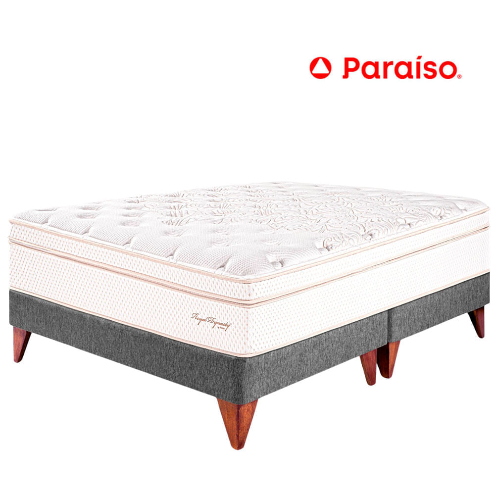 Cama PARAÍSO Europea Royal Dynasty King Gris