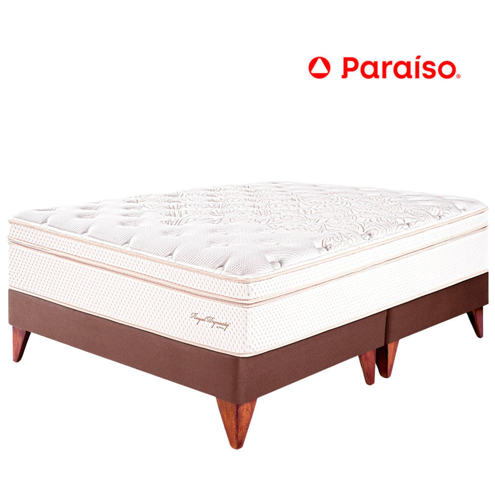 Cama PARAÍSO Euro Royal Dynasty Queen Chocolate