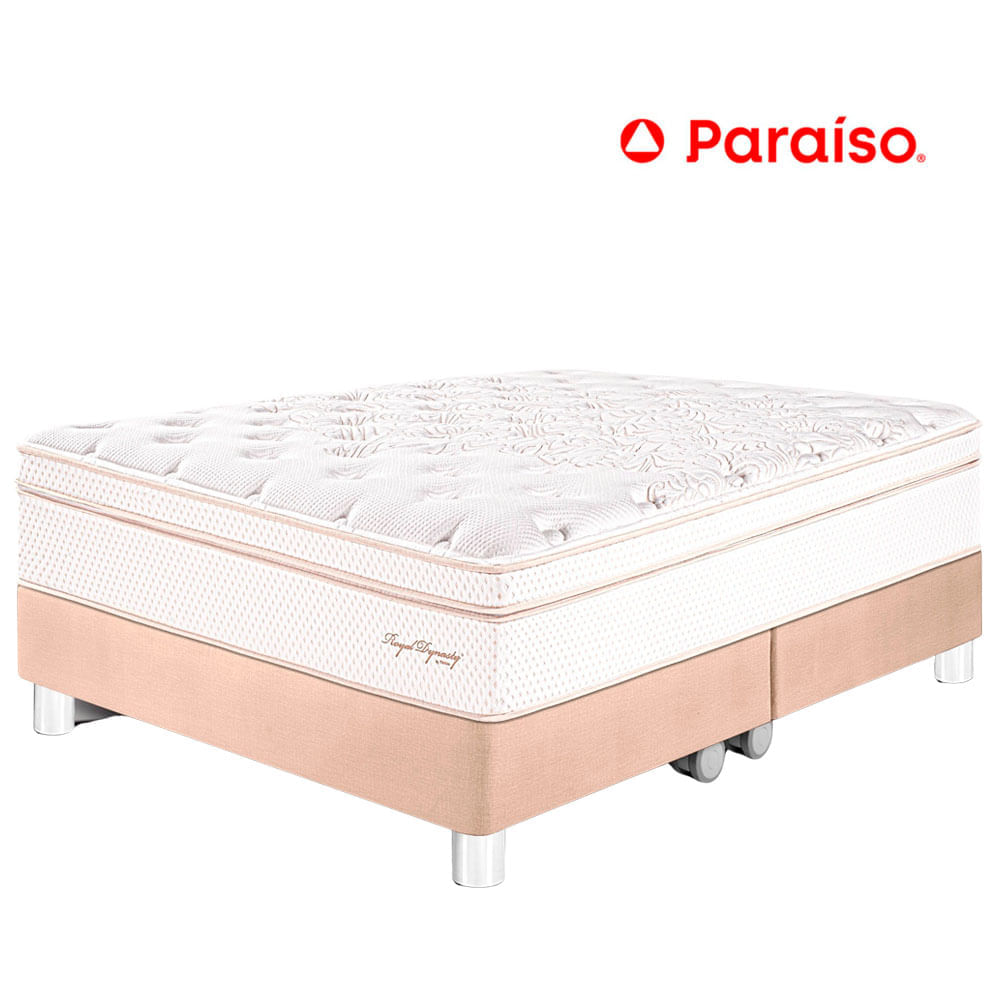 Cama PARAÍSO Royal Dynasty Queen Champagne