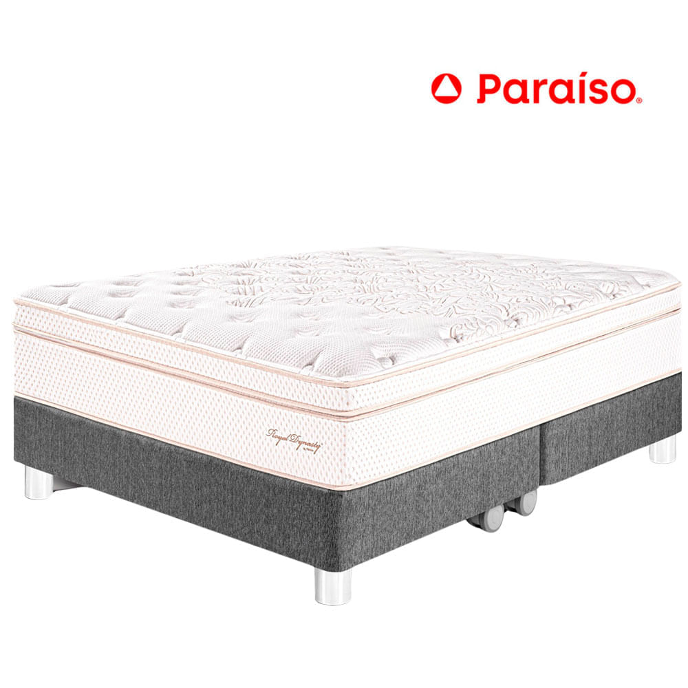 Cama PARAÍSO Royal Dynasty Queen Gris