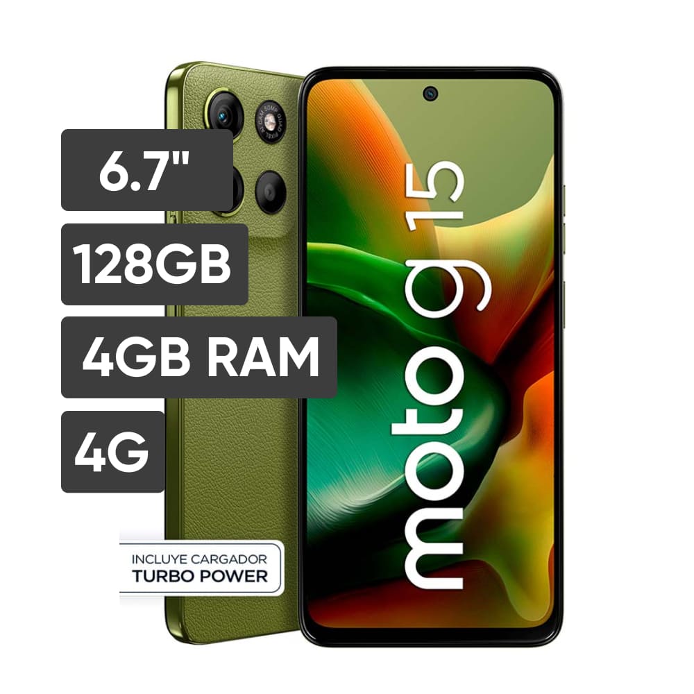 Smartphone MOTO G15 6.7"" 4GB 128GB 50MP Verde