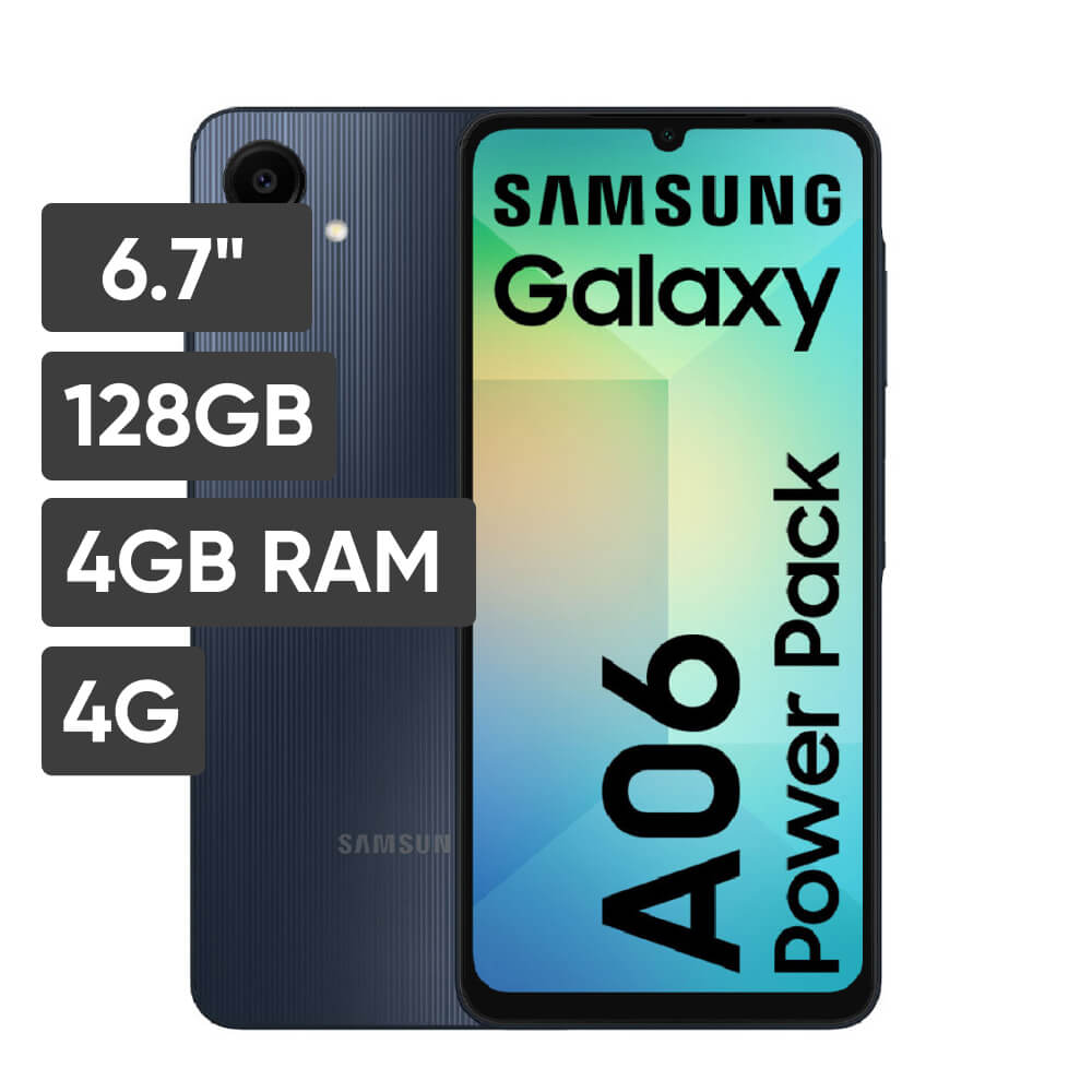 Smartphone SAMSUNG Galaxy A06 6.7"" 4GB 128GB 50MP + 2MP Negro