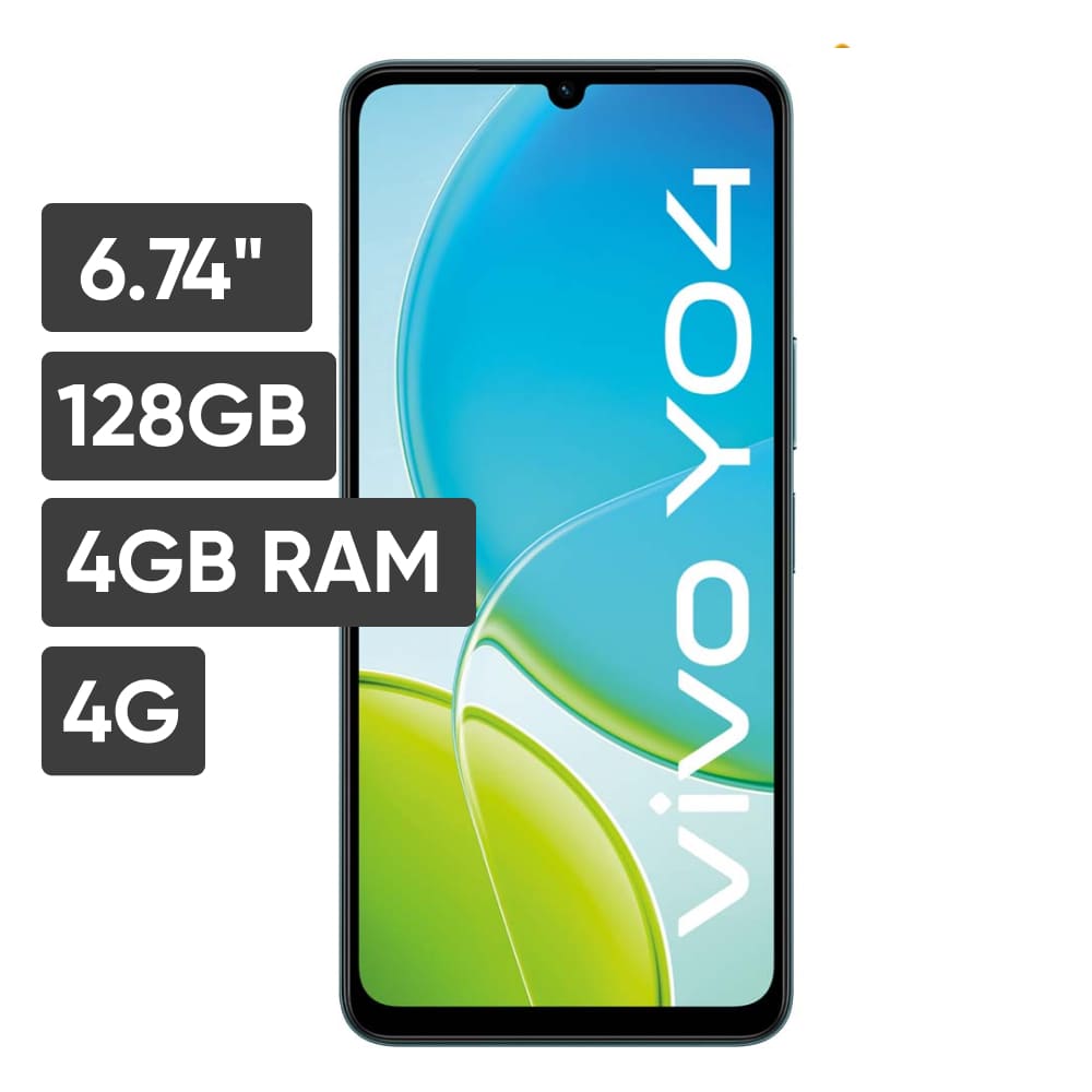 Smartphone VIVO Y04  6.74"" 4GB 128GB 13MP + 0.08MP Negro